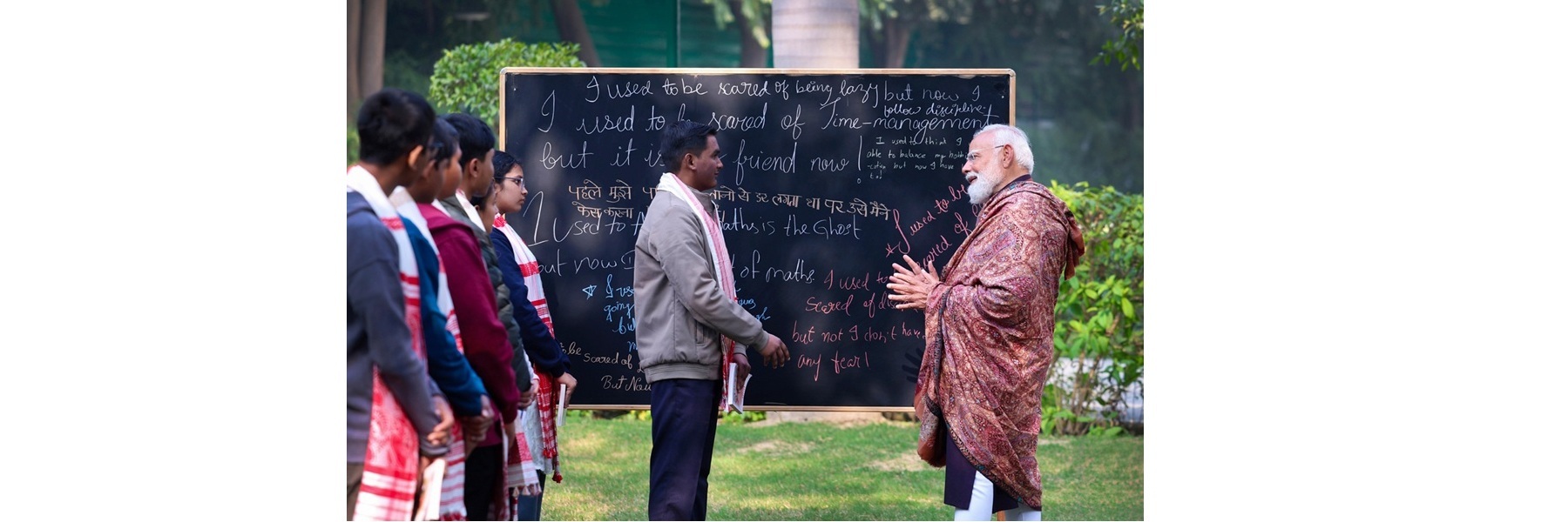 **प्रधानमंत्री ने नई दिल्ली के 7, लोक कल्याण मार्ग पर *परीक्षा पे चर्चा 2026* के दौरान छात्रों से संवाद किया।**