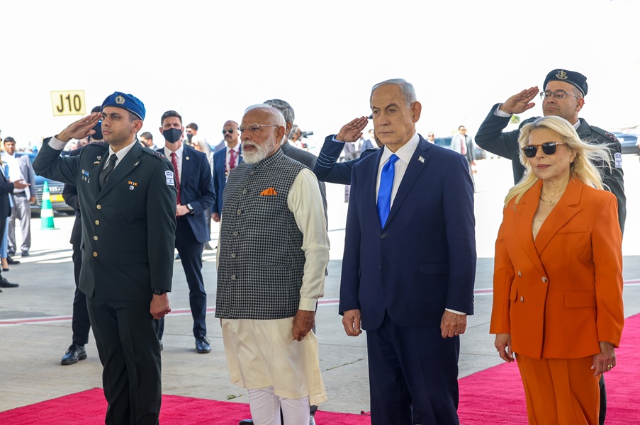 PM arrives at Ben Gurion International Airport, in Israel