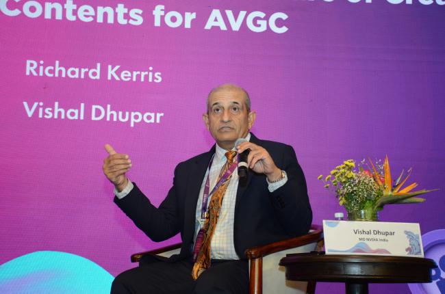 Shri Vishal Dhupar, MD, NVIDIA elaborate about the role of AI in the future of content creation at Mumbai, in Maharashtra on May 01, 2025.
