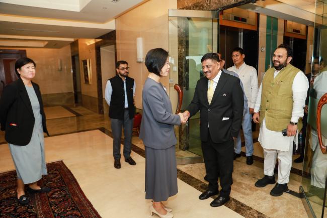 All Party Parliamentary Delegation led by Shri Sanjay Kumar Jha called on Ms Sim Ann, Senior Minister of State for Foreign Affairs and Home Affairs of Singapore.