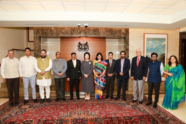 All Party Parliamentary Delegation led by Shri Sanjay Kumar Jha called on Ms Sim Ann, Senior Minister of State for Foreign Affairs and Home Affairs of Singapore.