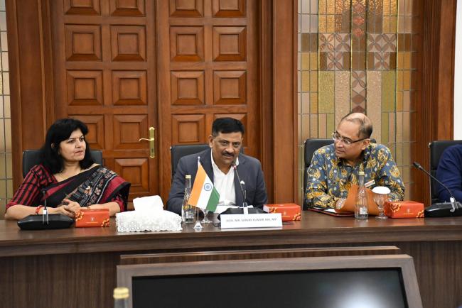The All-Party Parliamentary Delegation, led by MP Mr. Sanjay Kumar Jha met Mr. Arief Havas Oegroseno, Vice Minister of Foreign Affairs of Indonesia.
