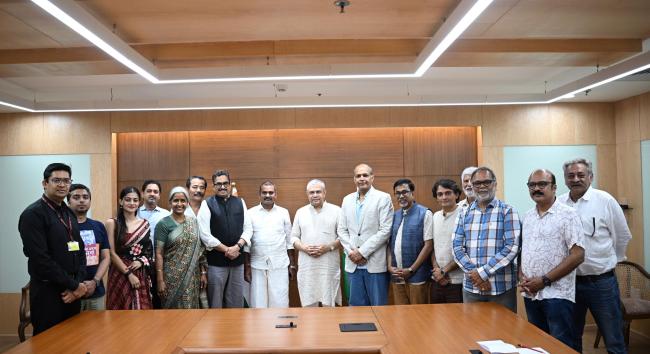 The Jury of the 71st National Film Awards met the Union Minister of Railways, Information & Broadcasting and Electronics & Information Technology, Shri Ashwini Vaishnaw, in New Delhi on August 01, 2025.