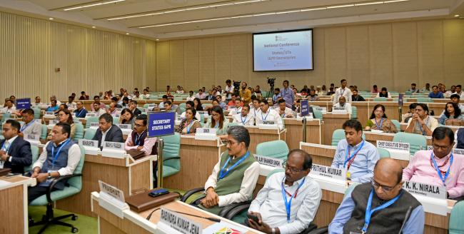 Glimpses of the inauguration of National Conference with States/UTs I&PR Secretaries organised by Ministry of Information and Broadcasting at Vigyan Bhawan, in New Delhi on August 05, 2025.
