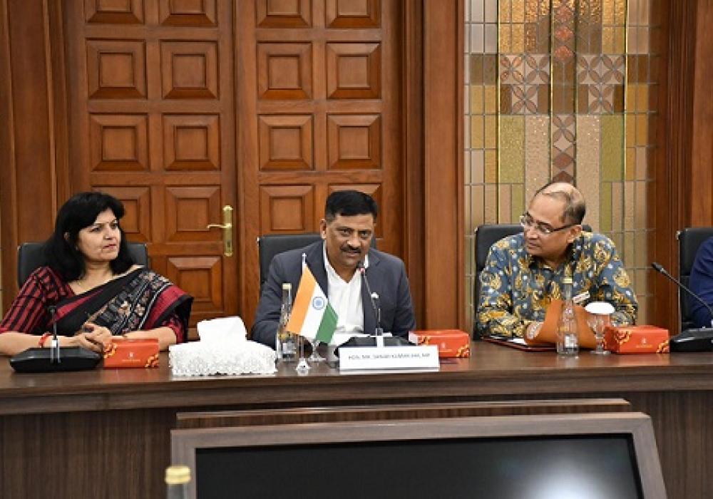 The All-Party Parliamentary Delegation, led by MP Mr. Sanjay Kumar Jha met Mr. Arief Havas Oegroseno, Vice Minister of Foreign Affairs of Indonesia.