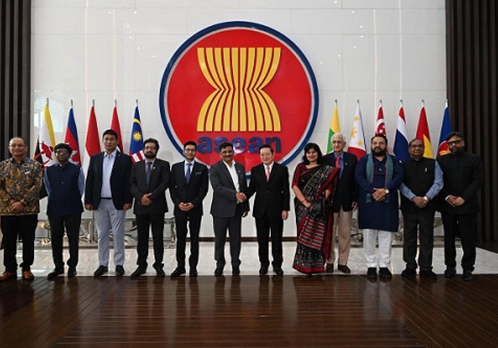 Secretary-General of ASEAN, Dr. Kao Kim Hourn, received a courtesy call from the delegation of Indian Parliamentarians at the ASEAN Headquarters/ASEAN Secretariat.