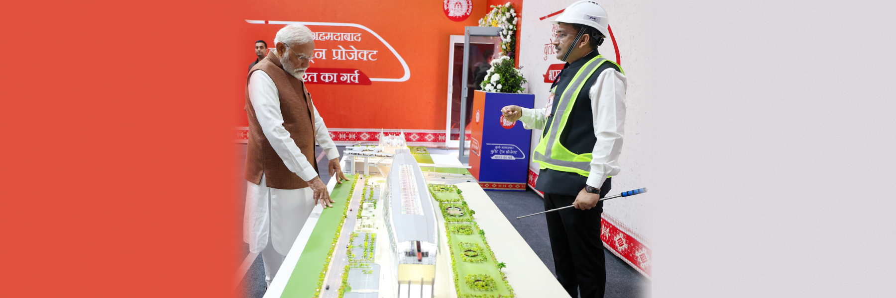 PM visits Bullet Train Station at Surat, in Gujarat