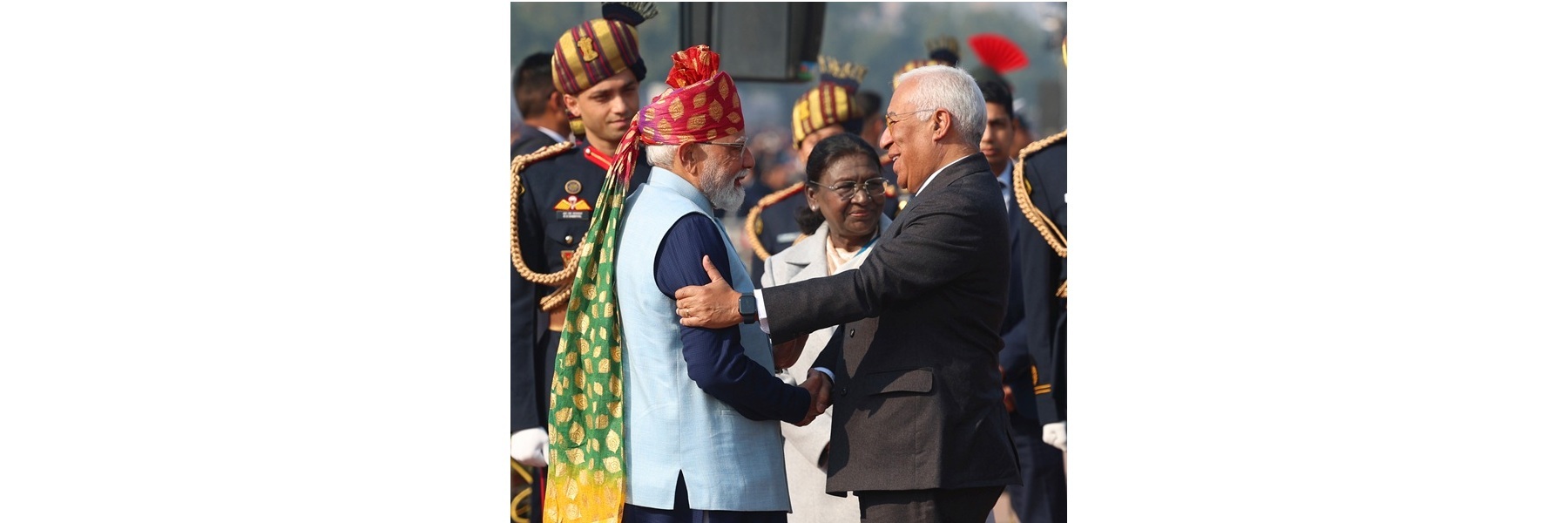 PM at Kartavya Path on the occasion of 77th Republic Day celebrations, in New Delhi 