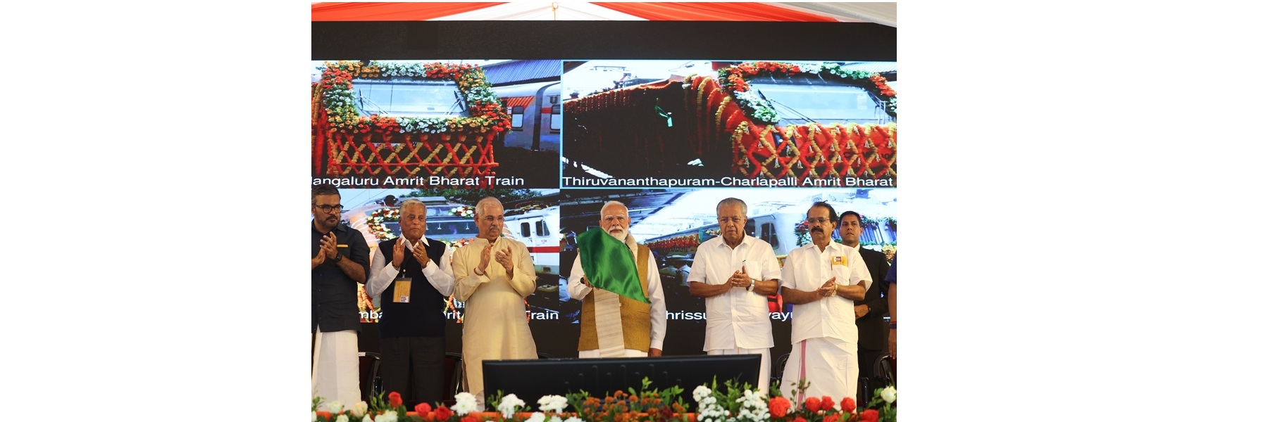 PM lays the foundation stone, inaugurates and flags-off various developmental projects at Thiruvananthapuram, in Kerala
