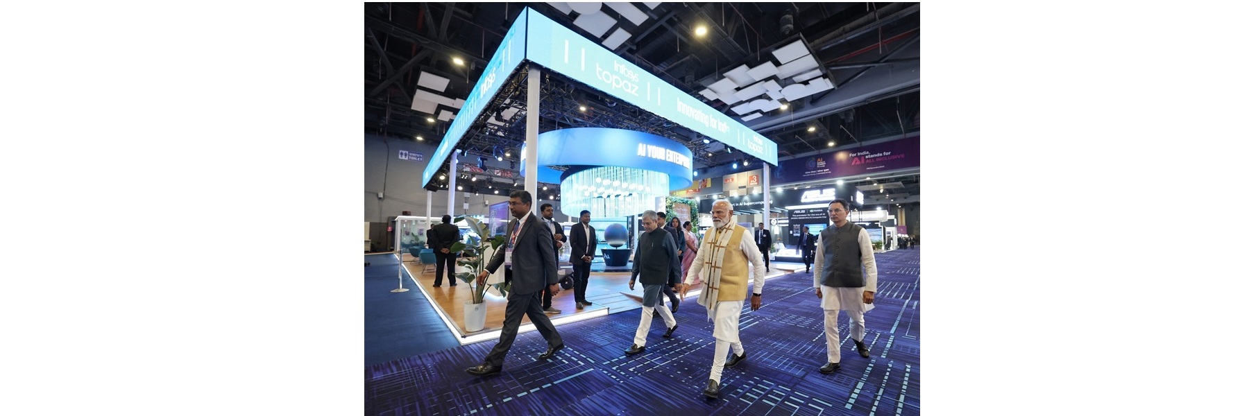 PM at the inauguration of the India AI Impact Expo 2026 at Bharat Mandapam, in New Delhi.