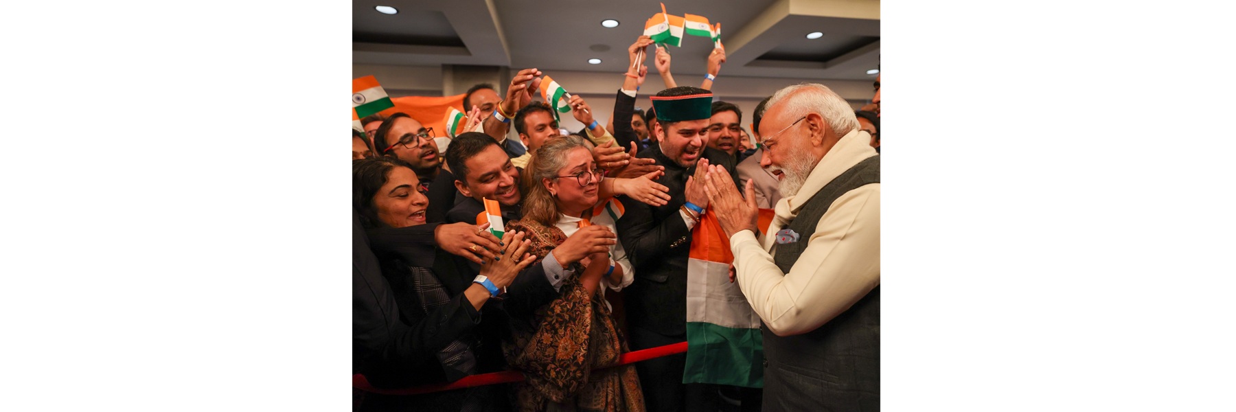 PM receives warm welcome by Indian Community, in Norway